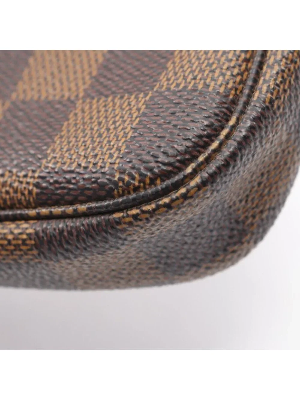 Louis Vuitton Handbag Mini Pochette Accessoires Damier Ebene Leather